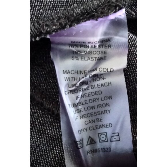 Vince Camuto Size 18W Skirt Grey Asymmetrical Ruffle With Back Zipper - Picture 7 of 8